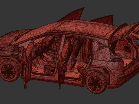 2025 GAC AION Y Plus With Interior Modèle 3D