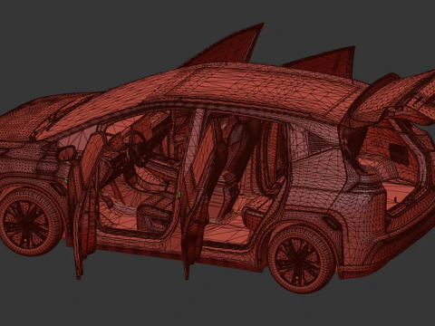 2025 GAC AION Y Plus With Interior 3D Model