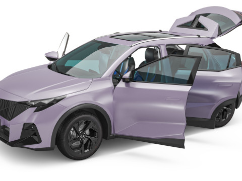 2024 GAC GS3 EMZOOM With Interior Model 3D