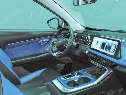 2024 GAC GS3 EMZOOM With Interior Model 3D