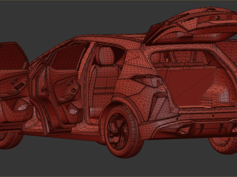 2024 GAC GS3 EMZOOM With Interior Model 3D