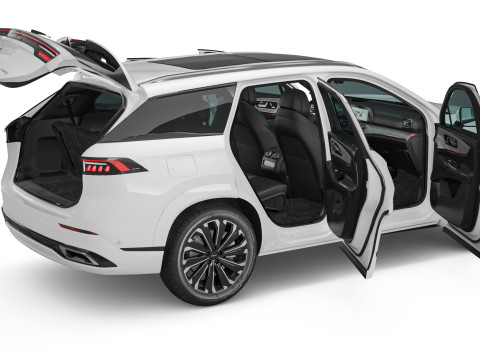 2024 Chery Jaecoo J8 With Interior Model 3D