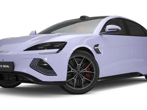 2025 BYD Seal With Interior 3D Model