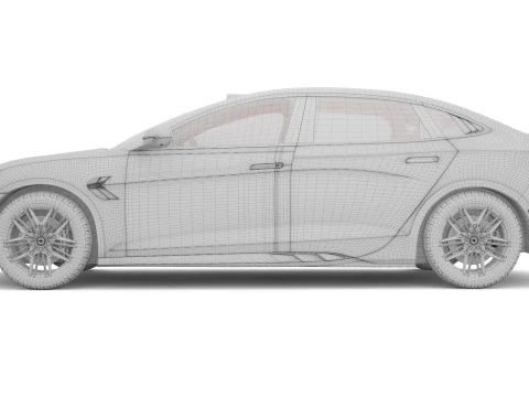 2025 BYD Seal With Interior 3D Model