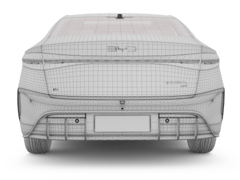 2025 BYD Seal With Interior Modelo 3D