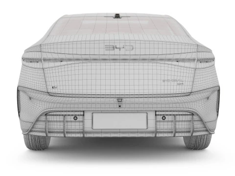 2025 BYD Seal With Interior 3D Model