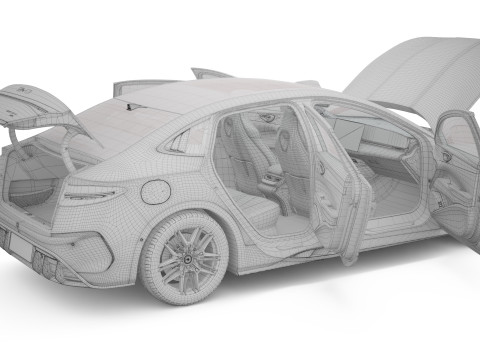 2025 BYD Seal With Interior Modelo 3D