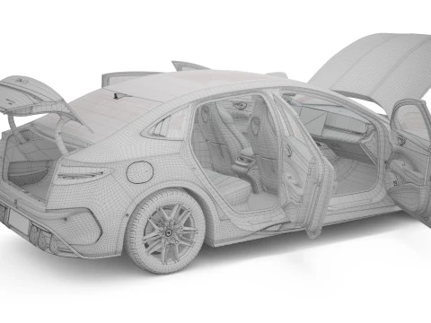 2025 BYD Seal With Interior 3D Model