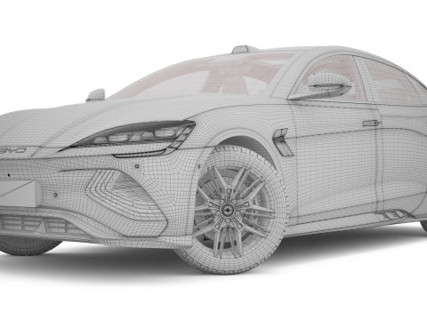 2025 BYD Seal With Interior Modelo 3D