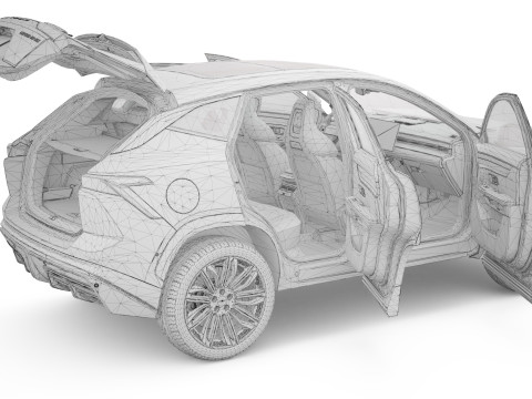 2025 Jetour Dashing With Interior Modelo 3D