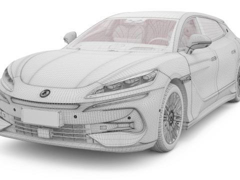 2024 BYD Denza Z9Gt With Interior 3D 模型