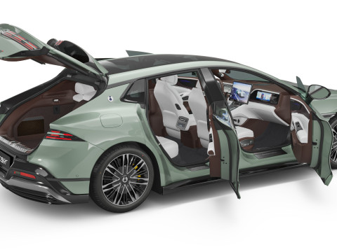 2024 BYD Denza Z9Gt With Interior 3D 模型