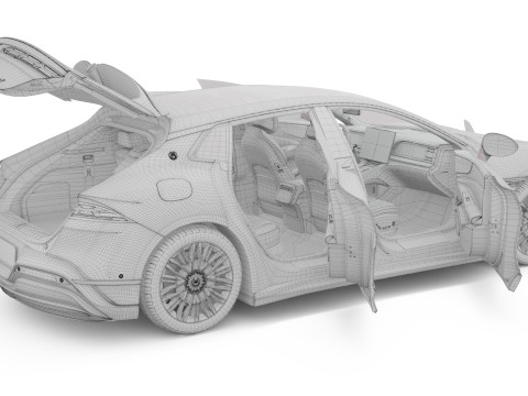 2024 BYD Denza Z9Gt With Interior 3D 模型