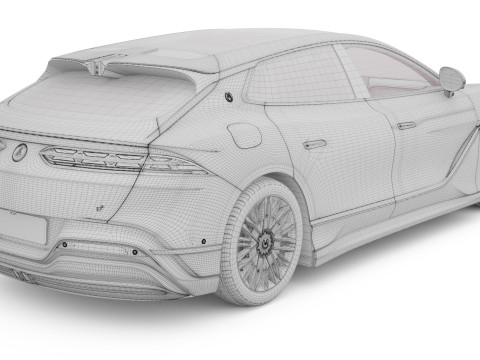 2024 BYD Denza Z9Gt With Interior 3D 模型