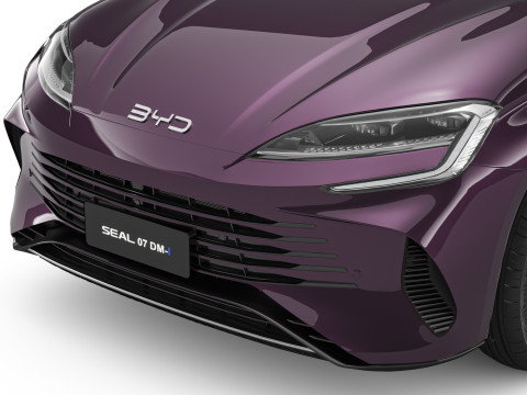 2025 BYD Seal 07 DM-i With Interior 3D Модель