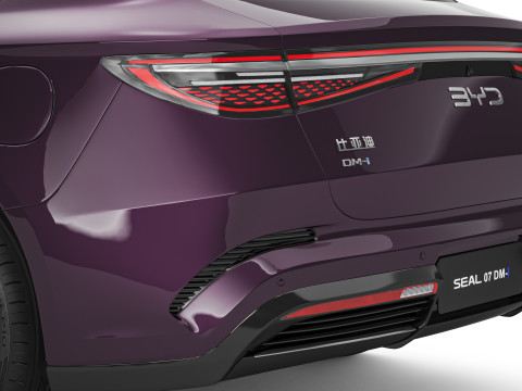 2025 BYD Seal 07 DM-i With Interior 3D Модель