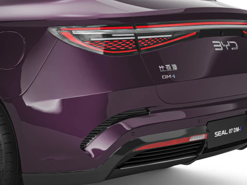 2025 BYD Seal 07 DM-i With Interior 3D Model