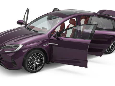 2025 BYD Seal 07 DM-i With Interior 3D Модель