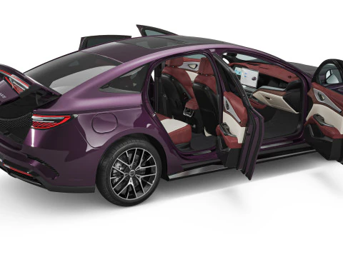 2025 BYD Seal 07 DM-i With Interior 3D Model