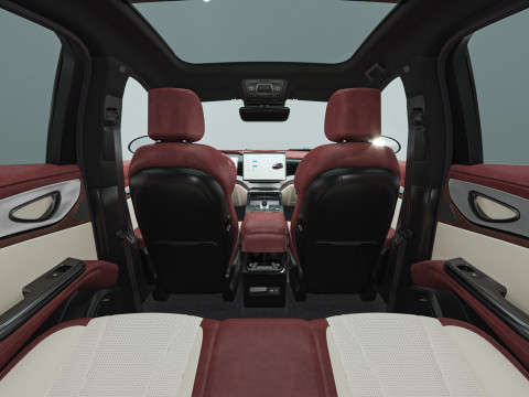 2025 BYD Seal 07 DM-i With Interior 3D Модель