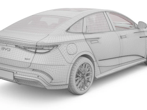2025 BYD Seal 07 DM-i With Interior 3D Model