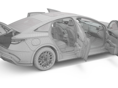 2025 BYD Seal 07 DM-i With Interior 3D Модель