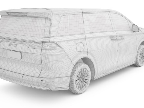 2025 BYD Xia DM-i 3Dモデル