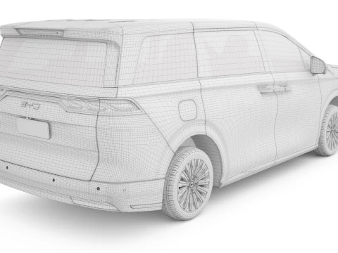 2025 BYD M9 3D Model