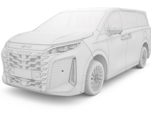 2025 BYD Xia DM-i 3Dモデル