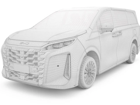 2025 BYD M9 3D Model