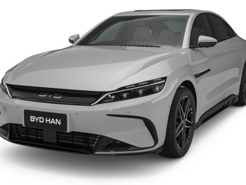 2025 BYD Han EV With Interior 3Dモデル