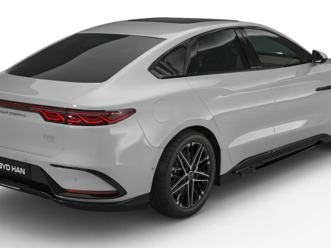 2025 BYD Han EV With Interior 3D Model
