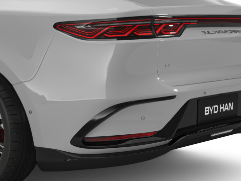 2025 BYD Han EV With Interior Model 3D