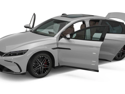 2025 BYD Han EV With Interior 3D Model