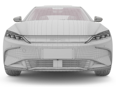 2025 BYD Han EV With Interior Model 3D