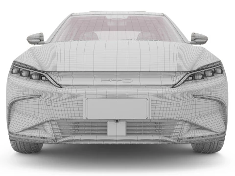 2025 BYD Han EV With Interior 3D Model