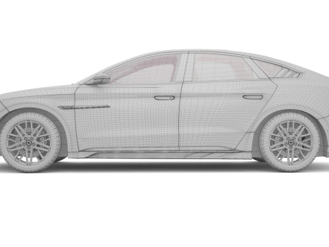 2025 BYD Han EV With Interior Model 3D