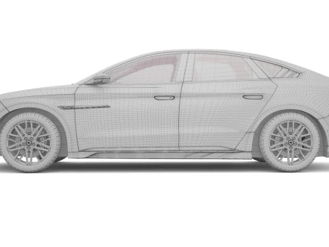 2025 BYD Han EV With Interior 3D Model