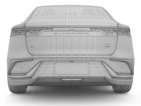 2025 BYD Han EV With Interior Model 3D