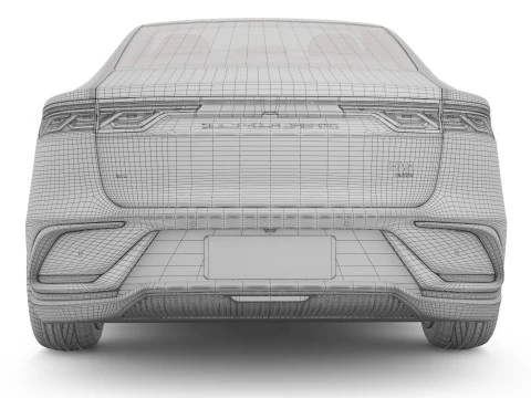 2025 BYD Han EV With Interior 3D Model