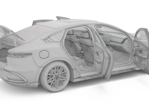 2025 BYD Han EV With Interior 3D Model