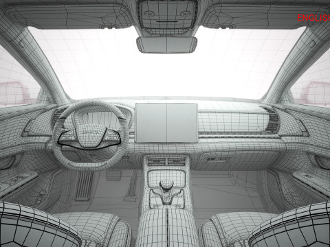 2025 BYD Han EV With Interior Model 3D