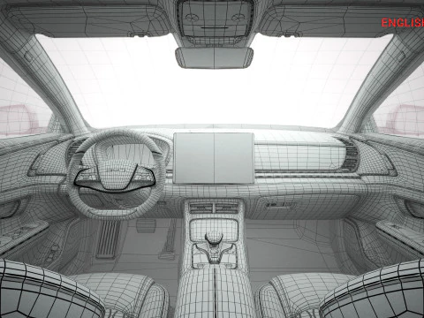 2025 BYD Han EV With Interior 3D Model