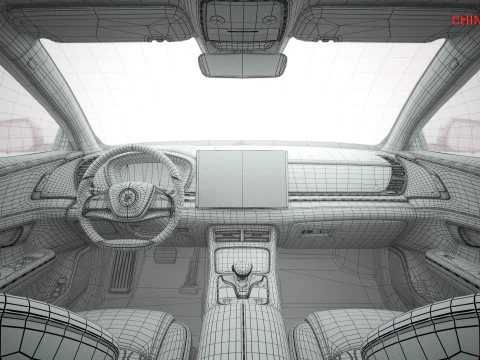 2025 BYD Han EV With Interior 3D Model