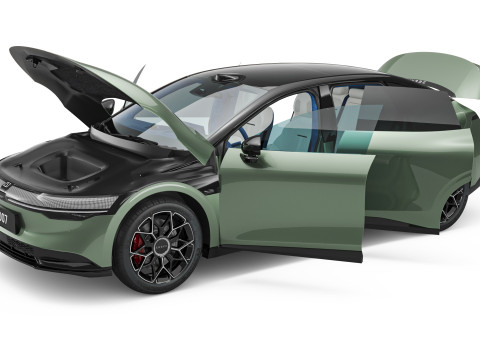 2025 Zeekr 007 With Interior 3Dモデル