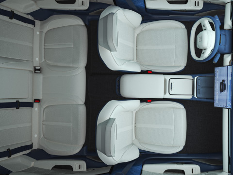 2025 Zeekr 007 With Interior 3Dモデル