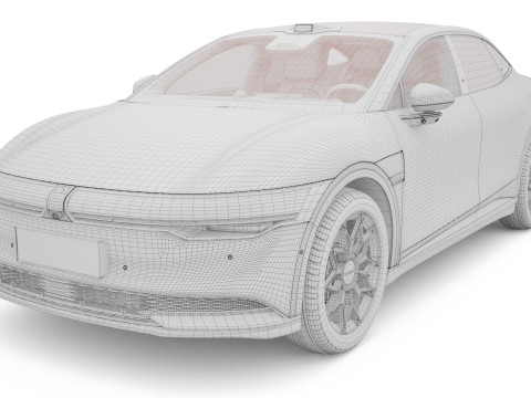 2025 Zeekr 007 With Interior 3Dモデル