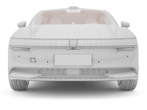 2025 Zeekr 007 With Interior 3Dモデル
