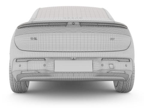 2025 Zeekr 007 With Interior 3Dモデル