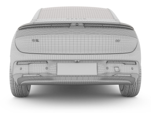 2025 Zeekr 007 With Interior 3Dモデル